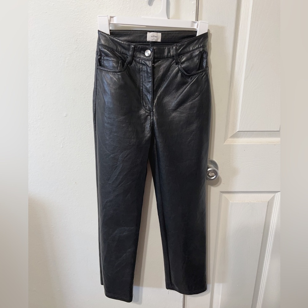 Aritzia leather pants